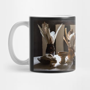 Feather Quill and ink bottles Mug